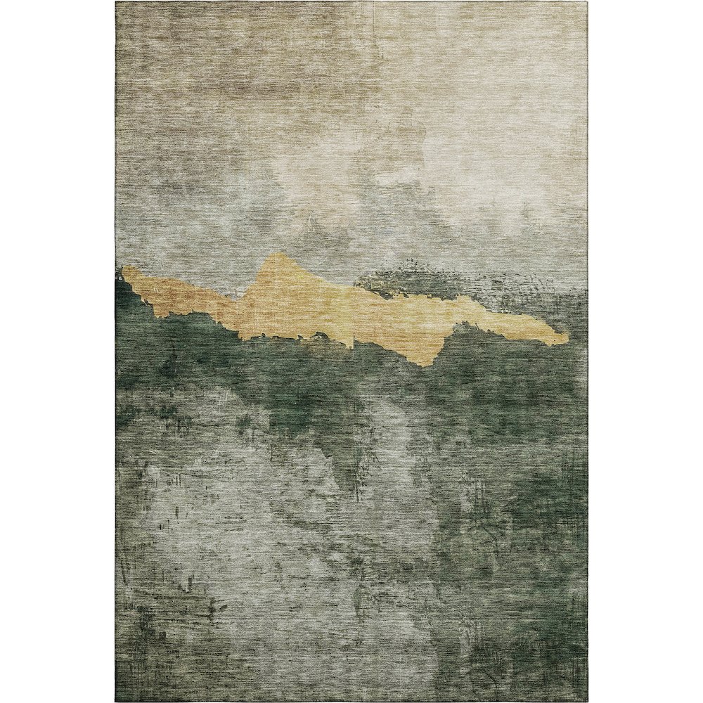 Premium Machine Washable Mayfield AMF1069 Fern 3' x 5' Rug. Picture 1
