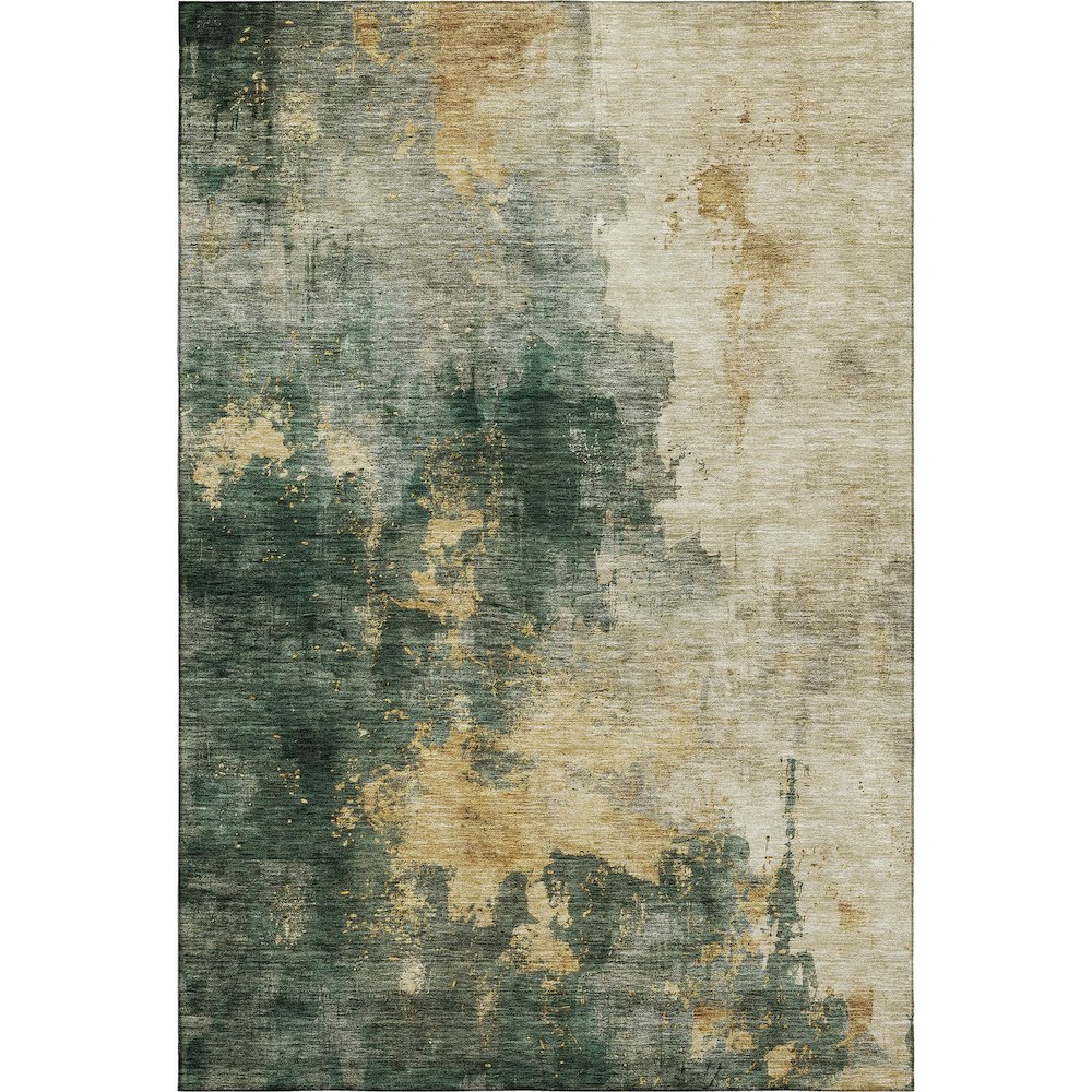 Premium Machine Washable Mayfield AMF1072 Fern 3' x 5' Rug. Picture 1