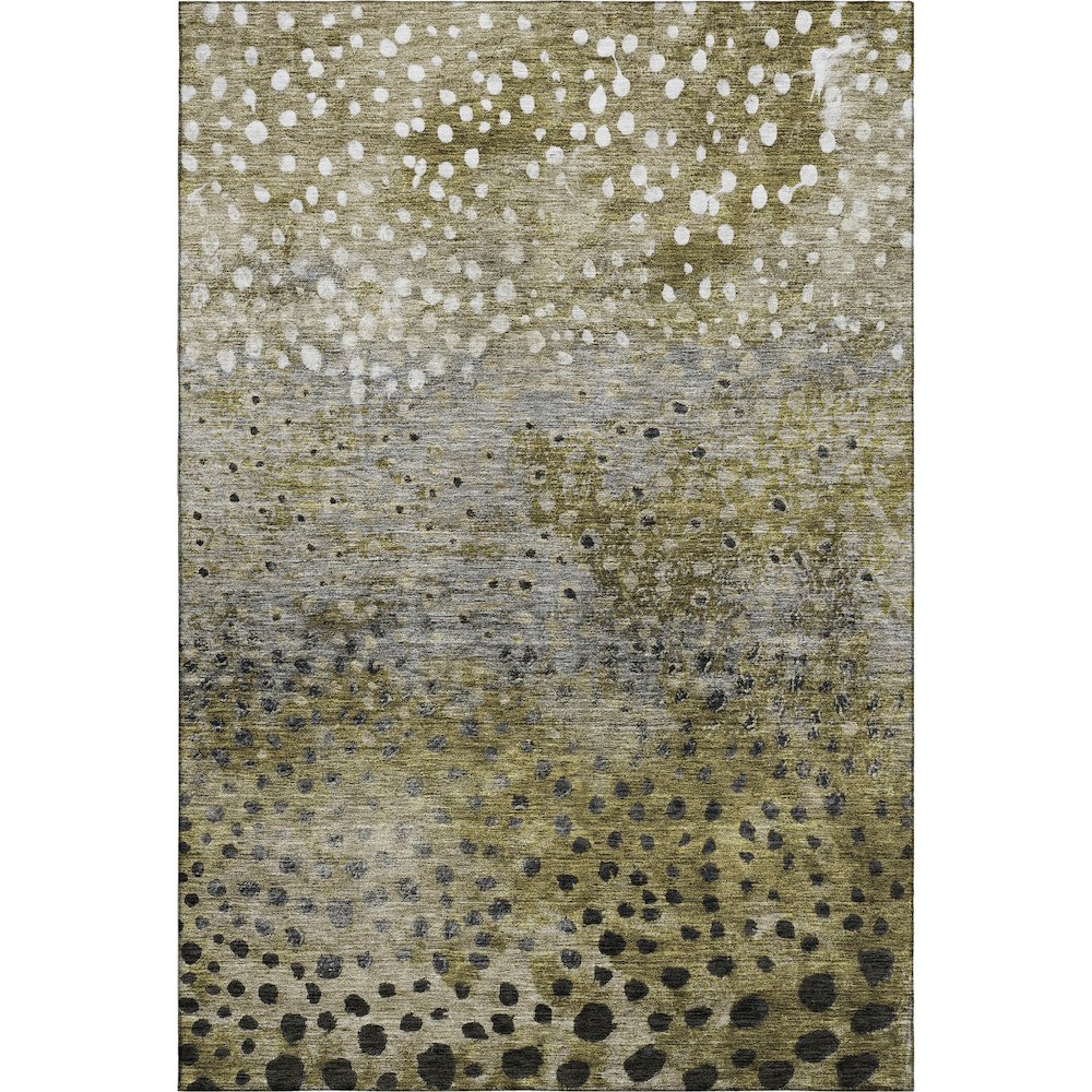Premium Machine Washable Mayfield AMF1074 Brown 3' x 5' Rug. Picture 1