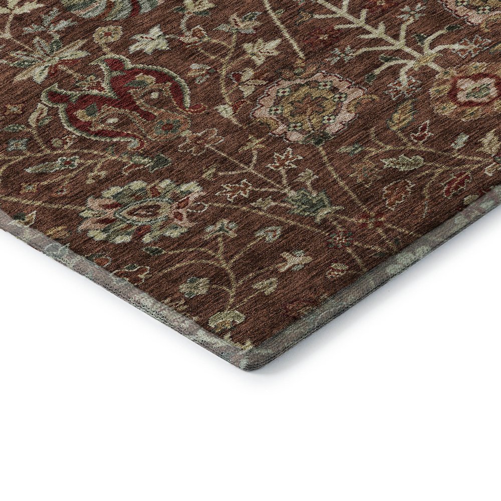 Premium Machine Washable Mayfield AMF1085 Paprika 2'3" x 7'6" Runner Rug. Picture 3