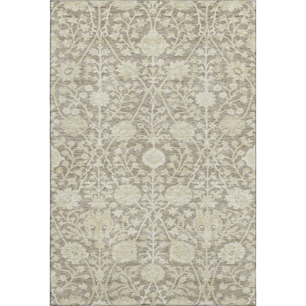 Premium Machine Washable Mayfield AMF1086 Mocha 3' x 5' Rug. Picture 1