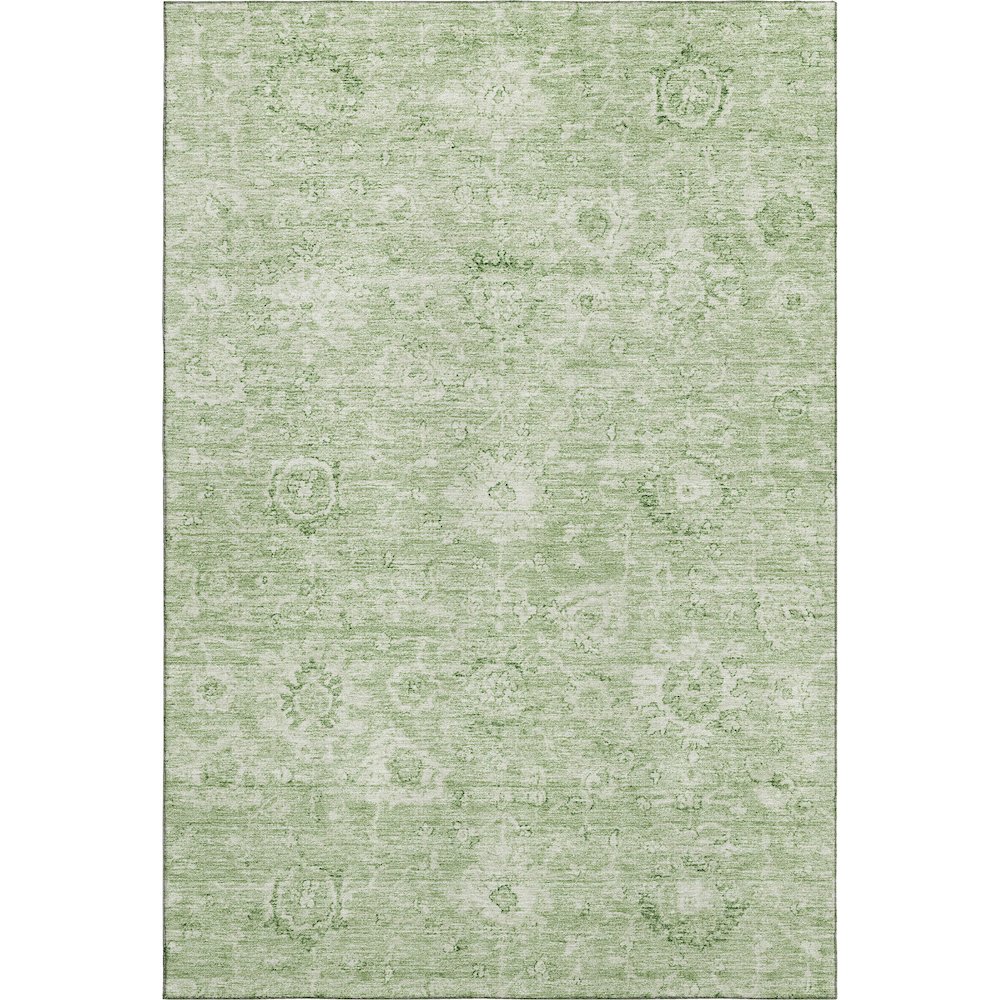 Premium Machine Washable Mayfield AMF1089 Aloe 3' x 5' Rug. Picture 1
