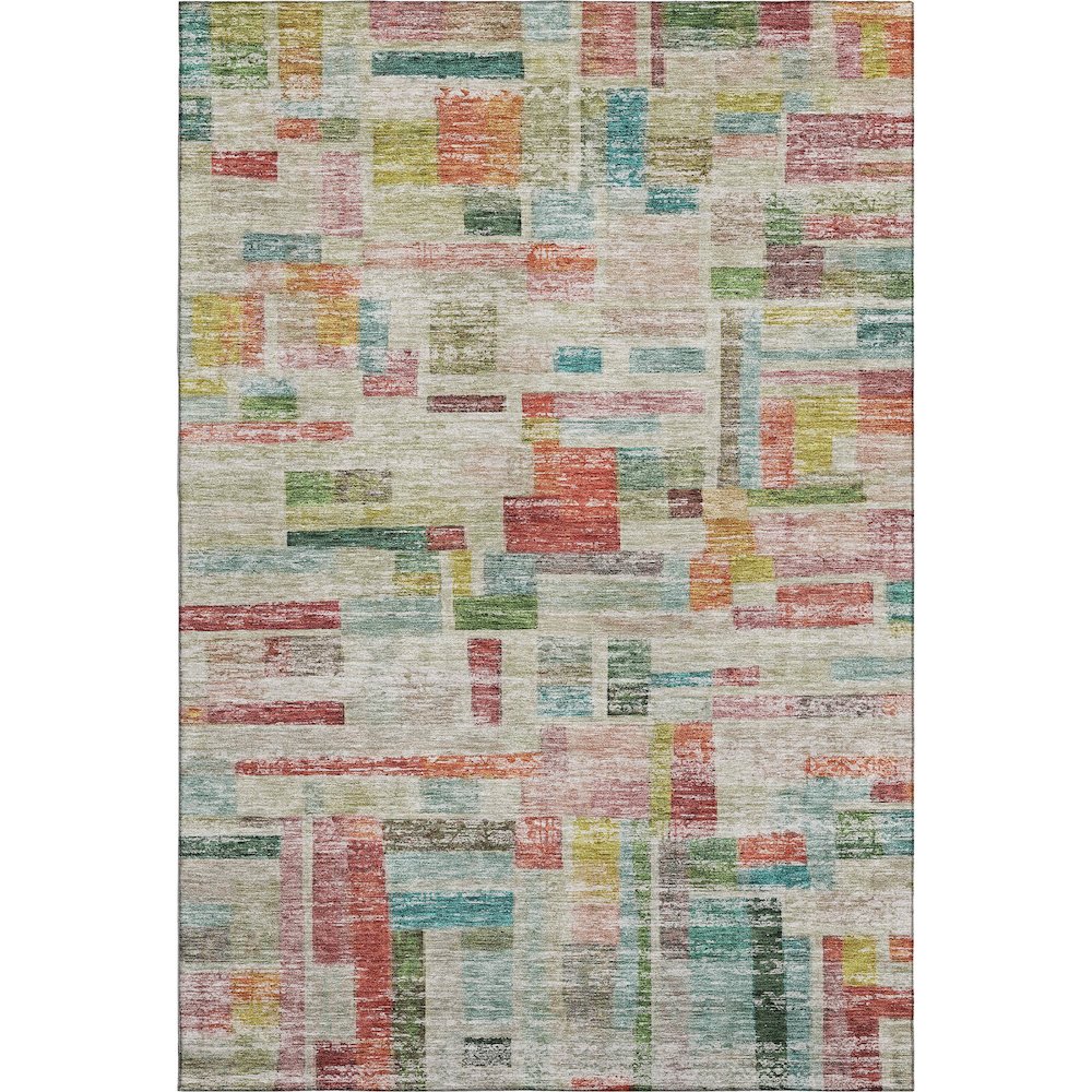 Premium Machine Washable Mayfield AMF1090 Paprika 3' x 5' Rug. Picture 1