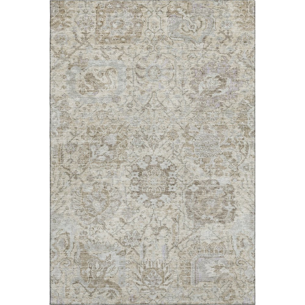 Premium Machine Washable Mayfield AMF1102 Ivory 3' x 5' Rug. Picture 1