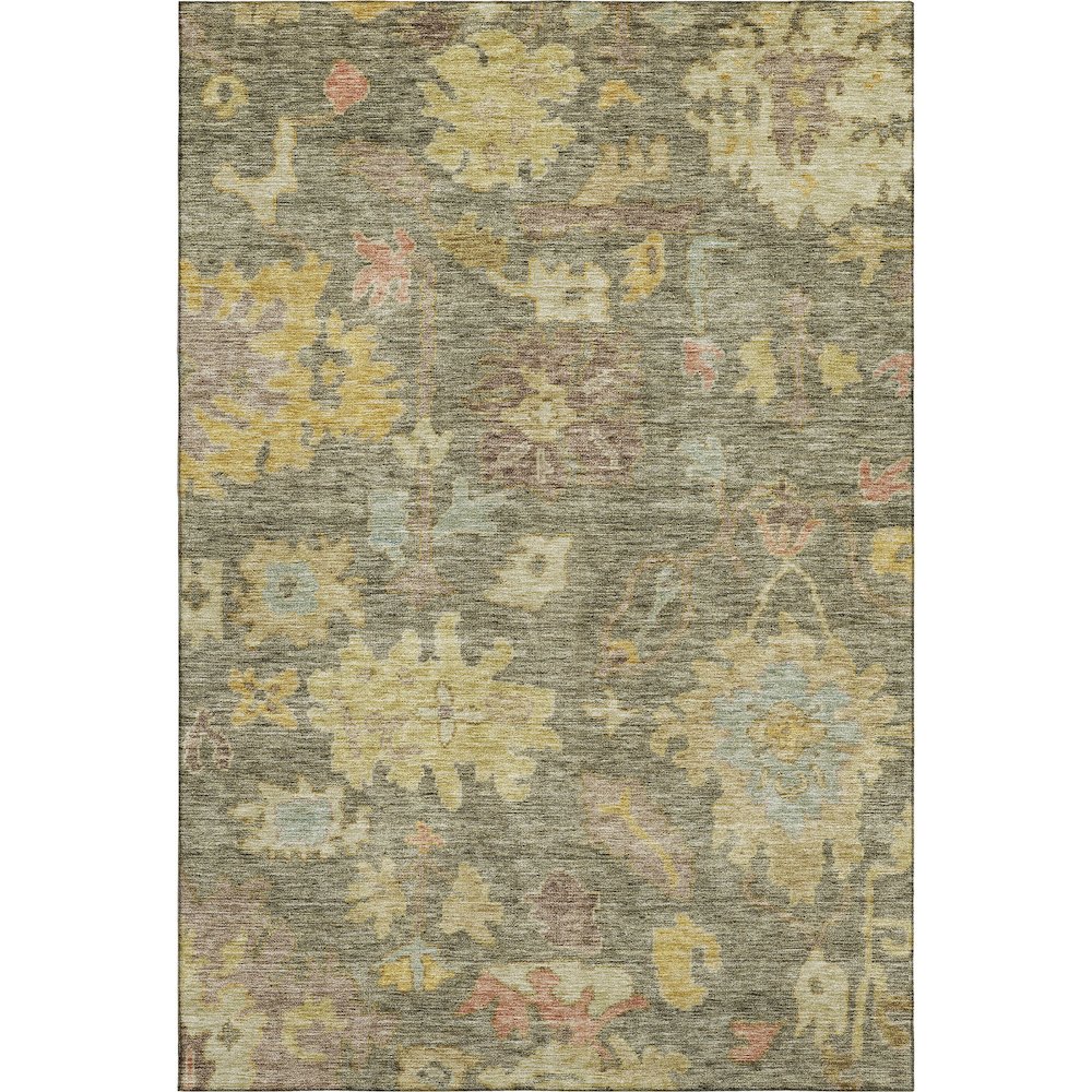 Premium Machine Washable Mayfield AMF1108 Aloe 3' x 5' Rug. Picture 1