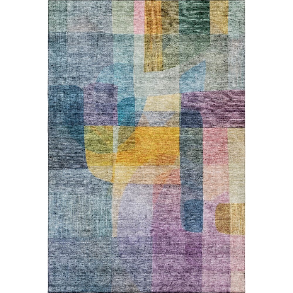 Premium Machine Washable Mayfield AMF1113 Blue 3' x 5' Rug. Picture 1