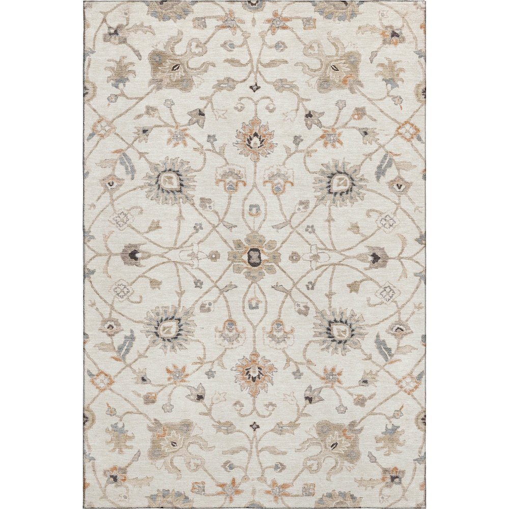 Premium Machine Washable Mayfield AMF1137 Ivory 3' x 5' Rug. Picture 1
