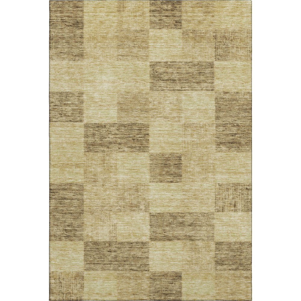 Premium Machine Washable Mayfield AMF1139 Gold 3' x 5' Rug. Picture 1
