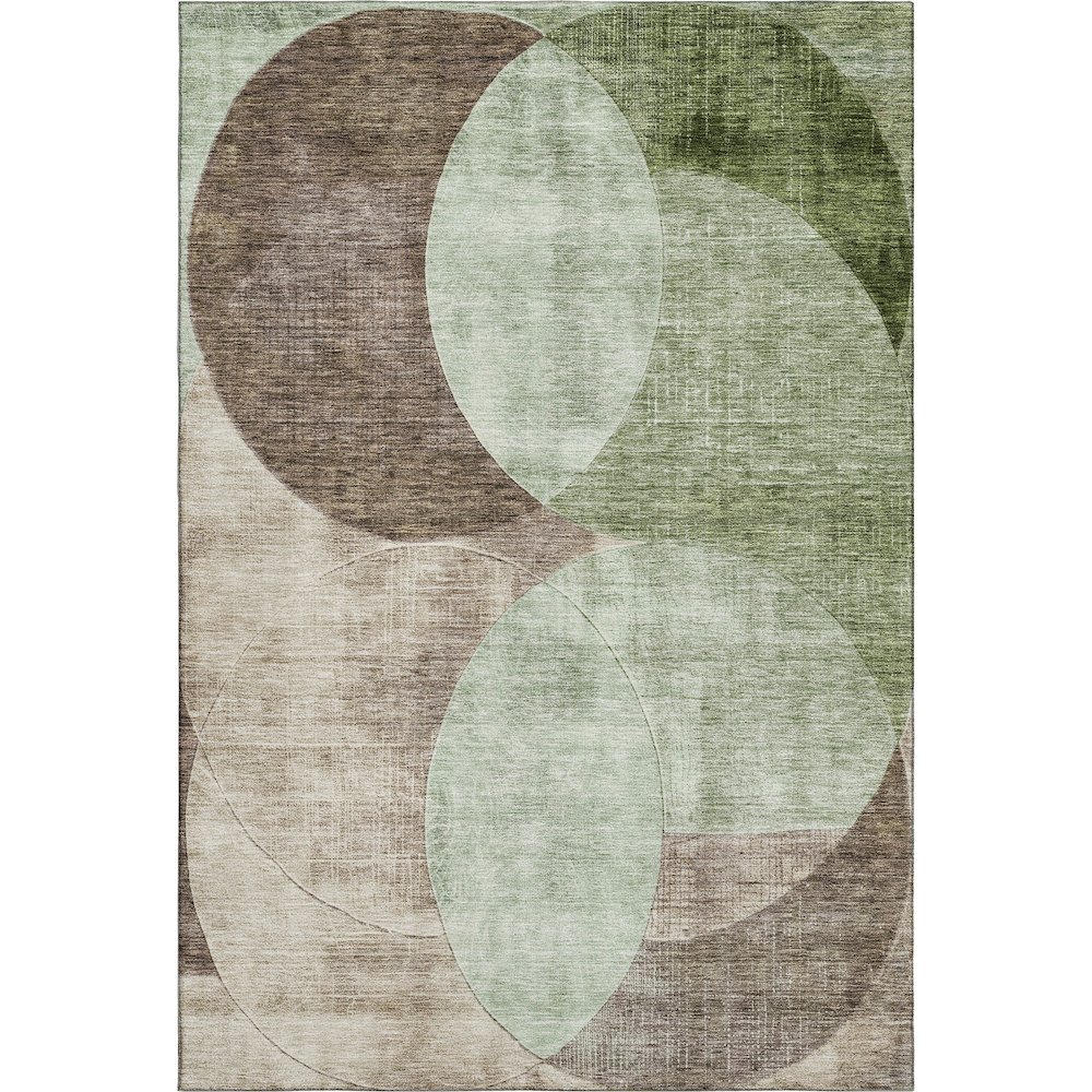 Premium Machine Washable Mayfield AMF1140 Aloe 3' x 5' Rug. Picture 1