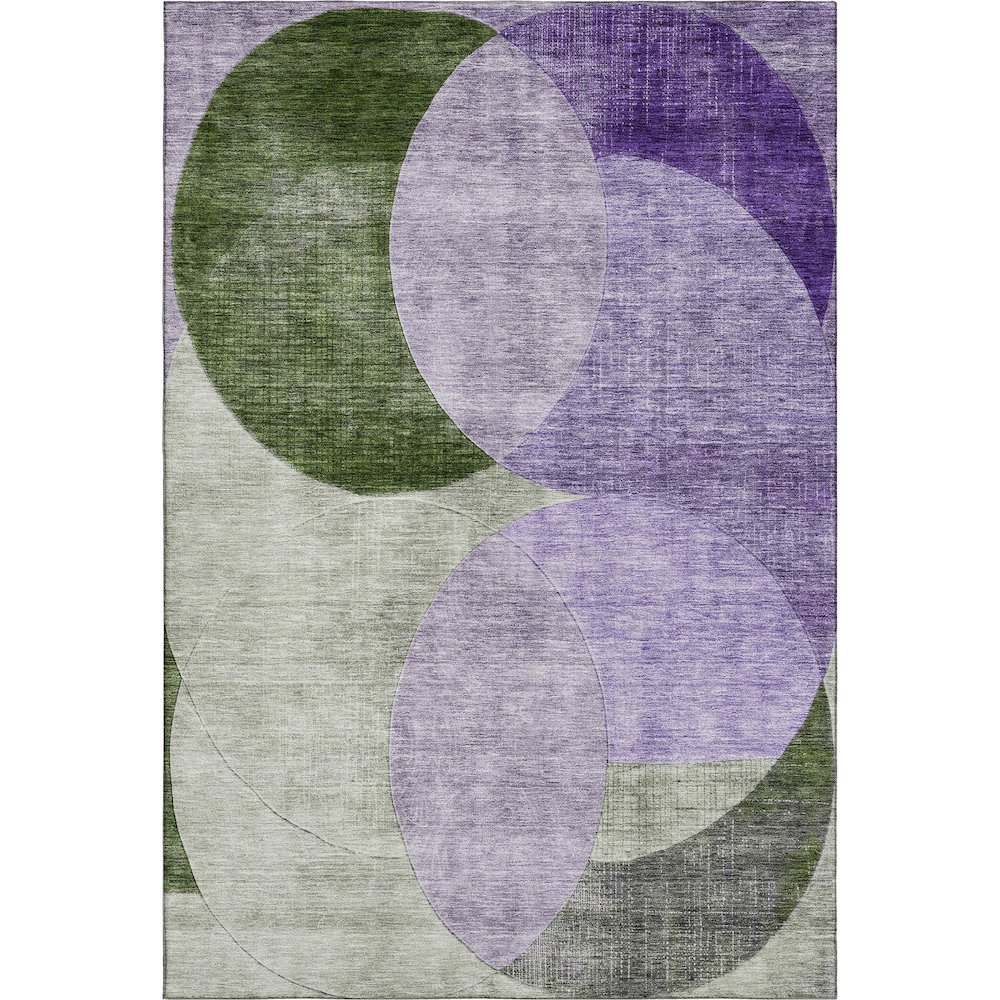 Premium Machine Washable Mayfield AMF1140 Lavender 3' x 5' Rug. Picture 1
