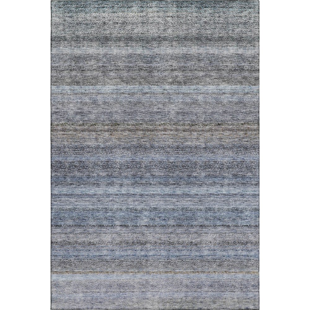 Premium Machine Washable Mayfield AMF1167 Blue 3' x 5' Rug. Picture 1