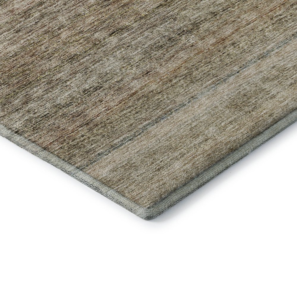 Premium Machine Washable Mayfield AMF1167 Copper 2'3" x 7'6" Runner Rug. Picture 3