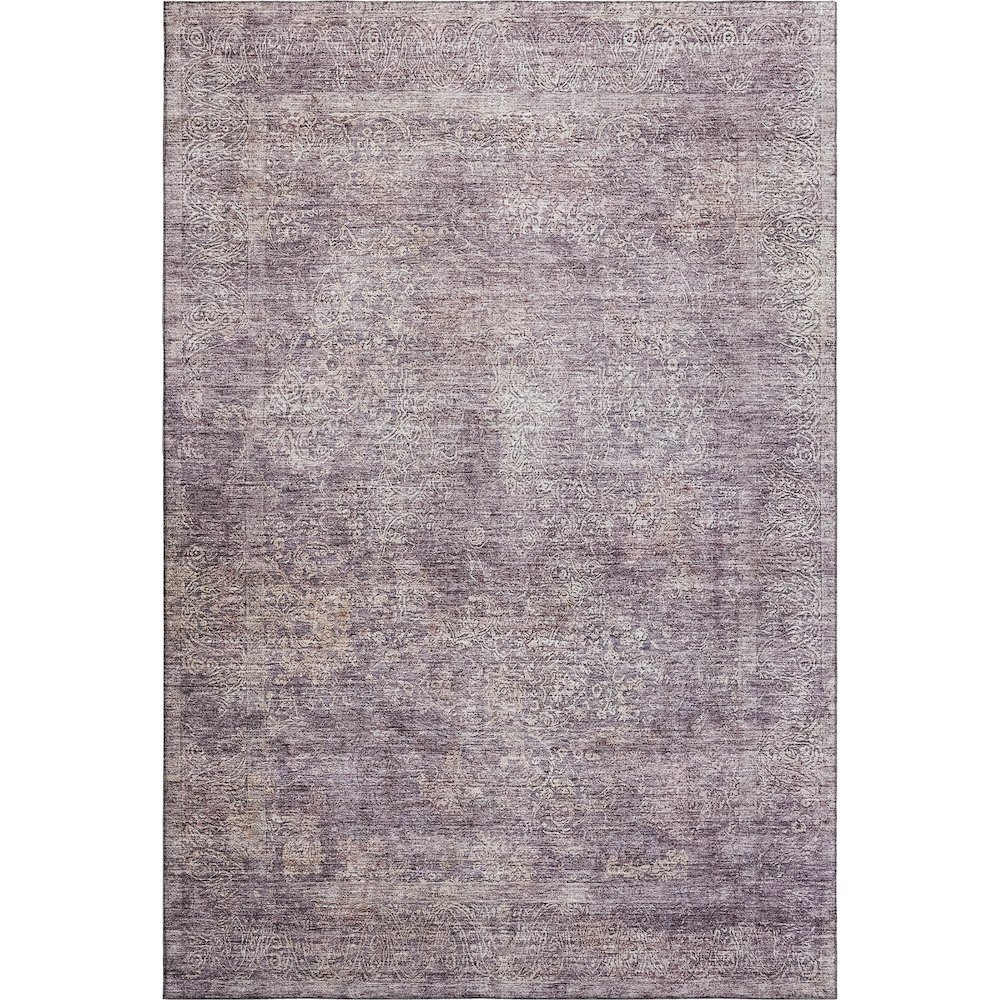 Premium Machine Washable Mayfield AMF1172 Plum 3' x 5' Rug. Picture 1