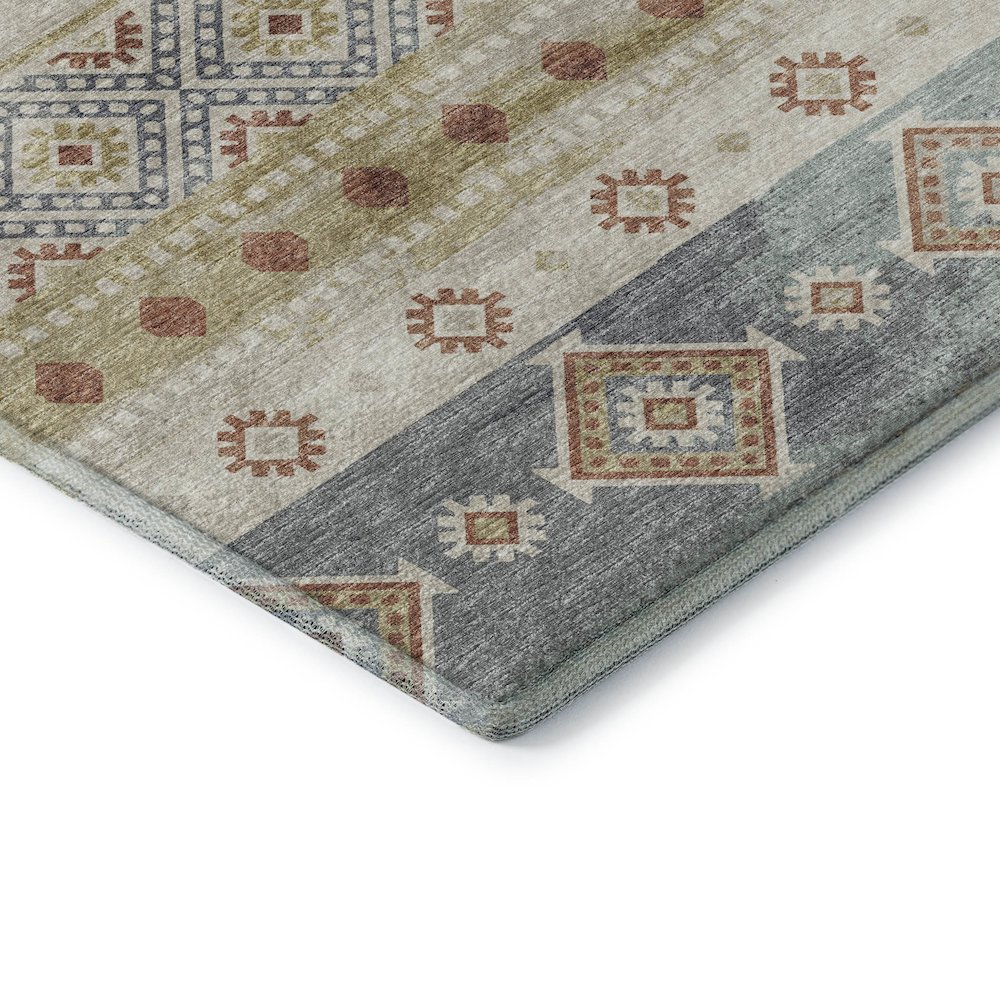Premium Machine Washable Mayfield  Desert 2'3" x 7'6" Runner Rug. Picture 3
