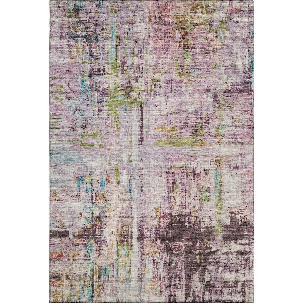 Premium Machine Washable Mayfield AMF1194 Lavender 3' x 5' Rug. Picture 1
