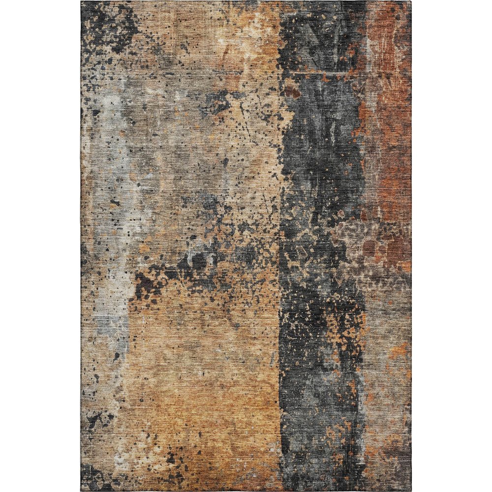 Premium Machine Washable Mayfield AMF1205 Copper 3' x 5' Rug. Picture 1