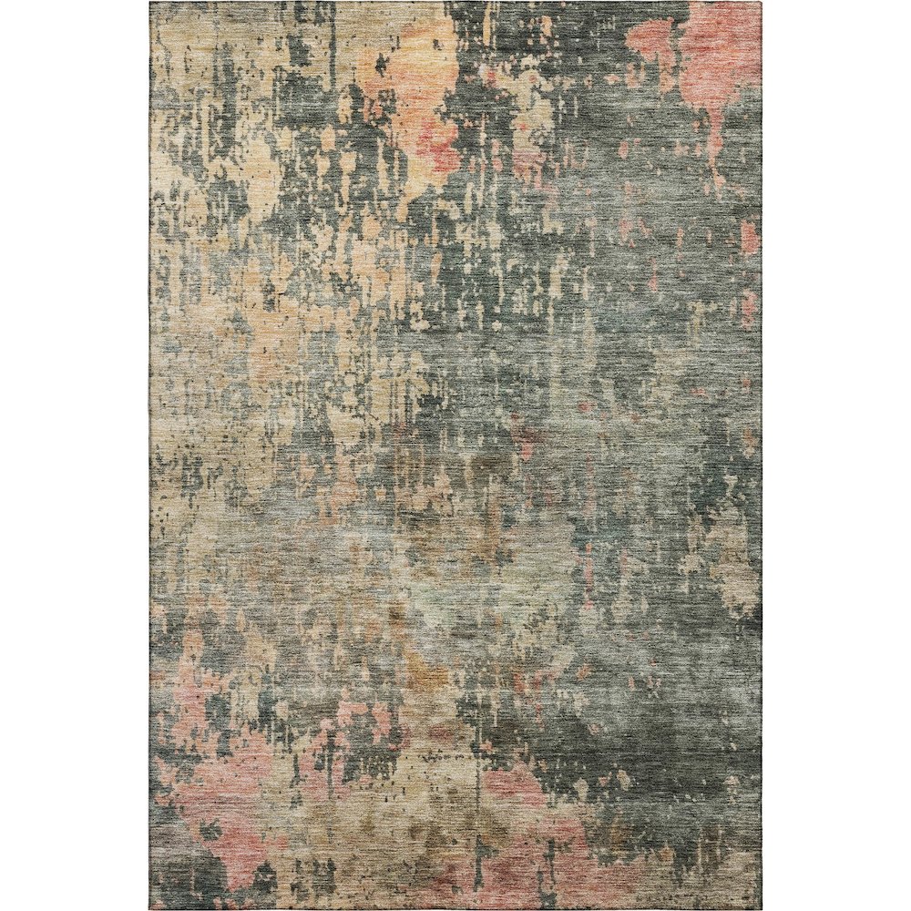 Premium Machine Washable Mayfield AMF1214 Sage 3' x 5' Rug. Picture 1