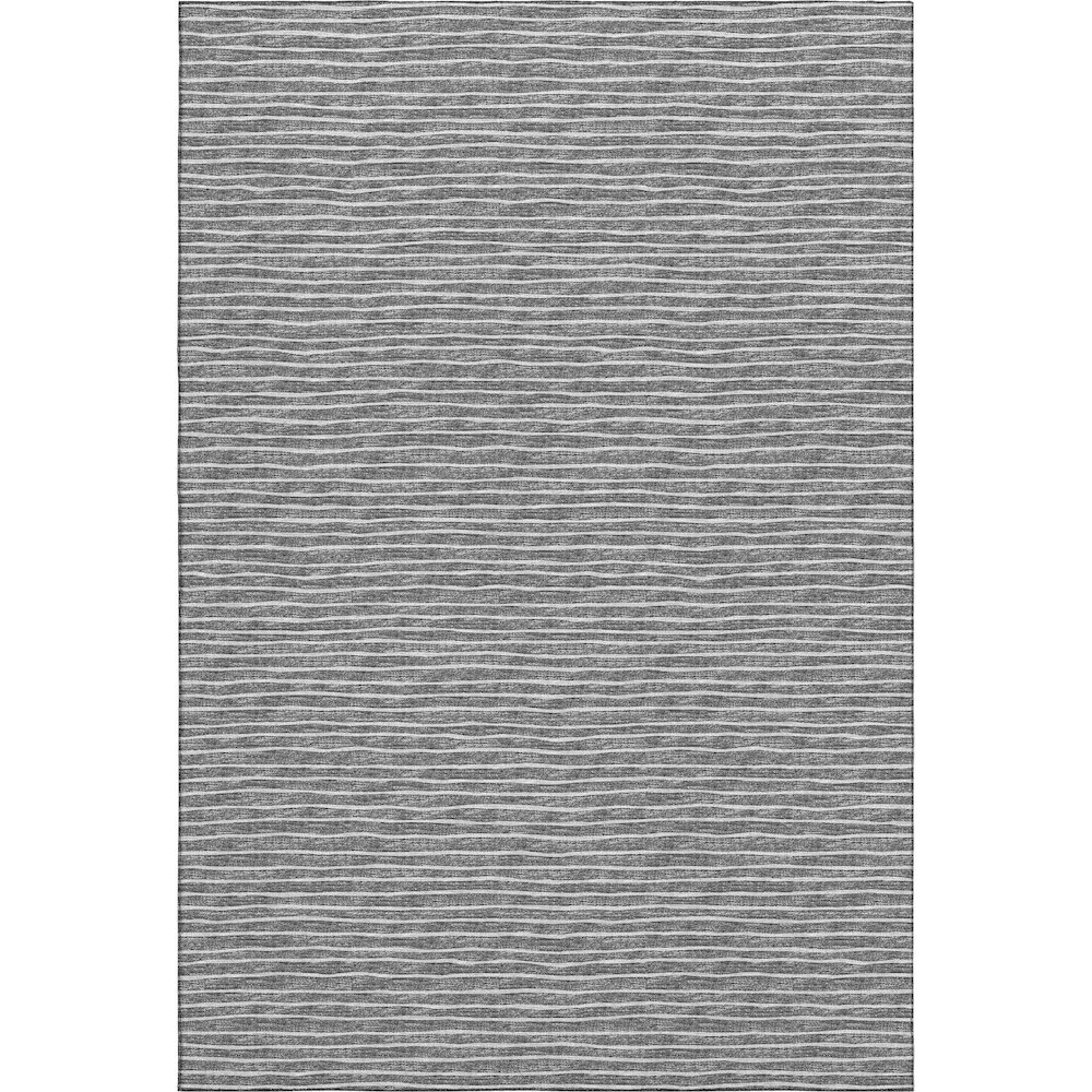 Premium Machine Washable Mayfield  Gray 3' x 5' Rug. Picture 1