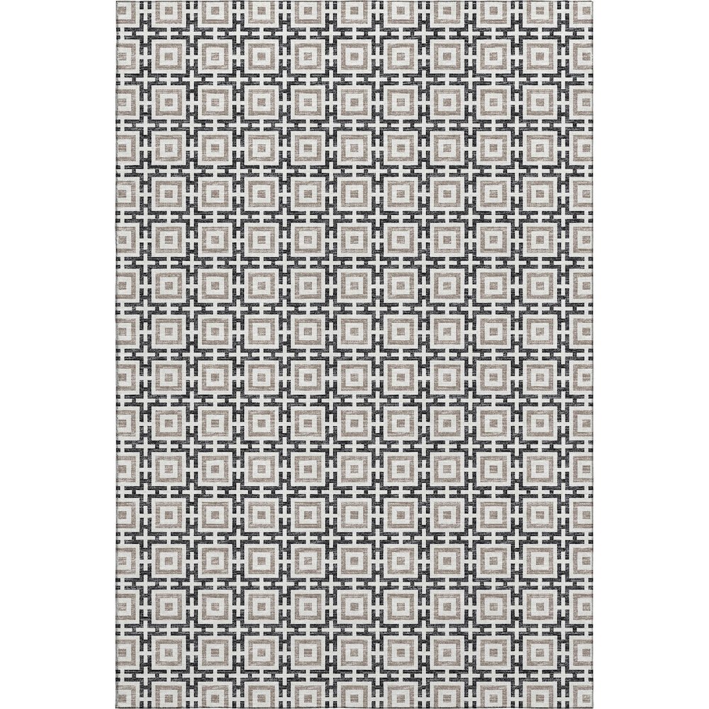 Premium Machine Washable Mayfield  Black 3' x 5' Rug. Picture 1