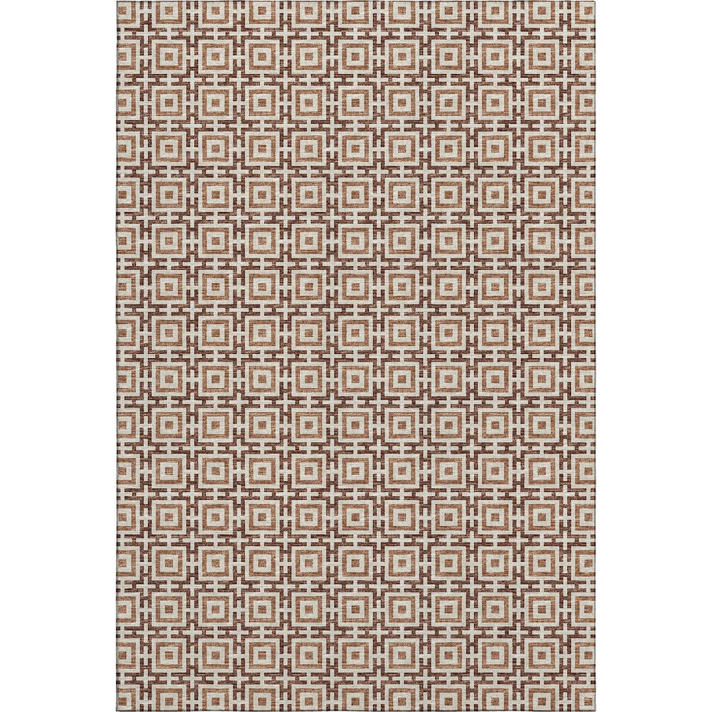 Premium Machine Washable Mayfield  Paprika 3' x 5' Rug. Picture 1