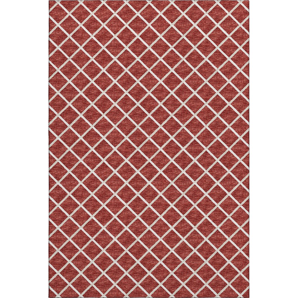 Premium Machine Washable Mayfield  Red 3' x 5' Rug. Picture 1