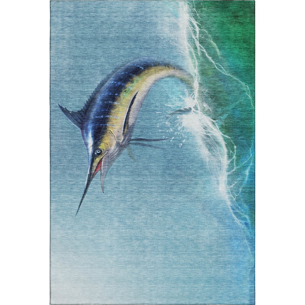 Premium Machine Washable Mayfield  Bermuda 3' x 5' Rug. Picture 1