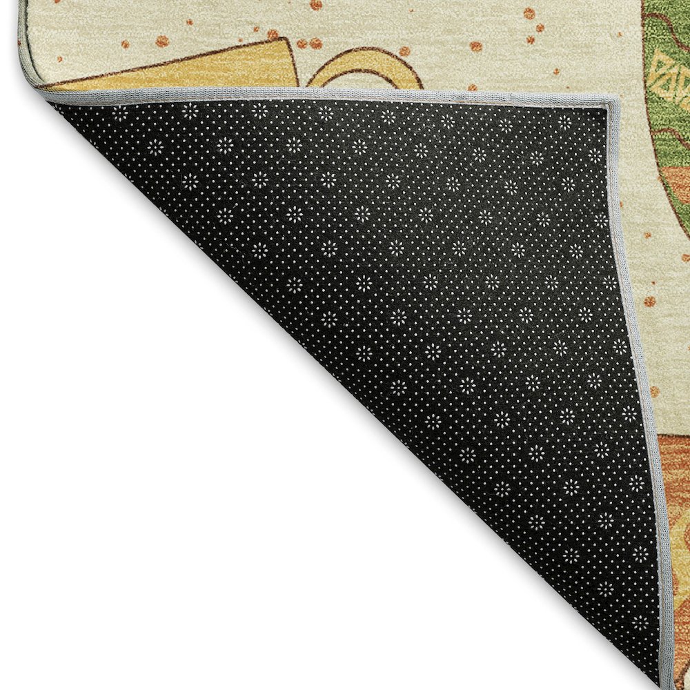 Premium Machine Washable Mayfield  Multi 2'3" x 7'6" Runner Rug. Picture 2