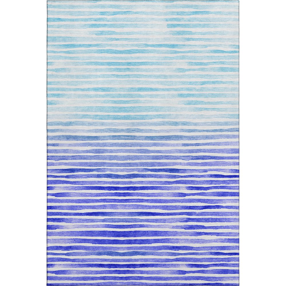 Premium Machine Washable Mayfield  Blue 3' x 5' Rug. Picture 1