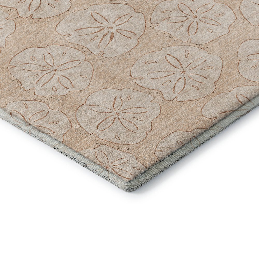 Premium Machine Washable Mayfield  Nectarine 2'3" x 7'6" Runner Rug. Picture 3