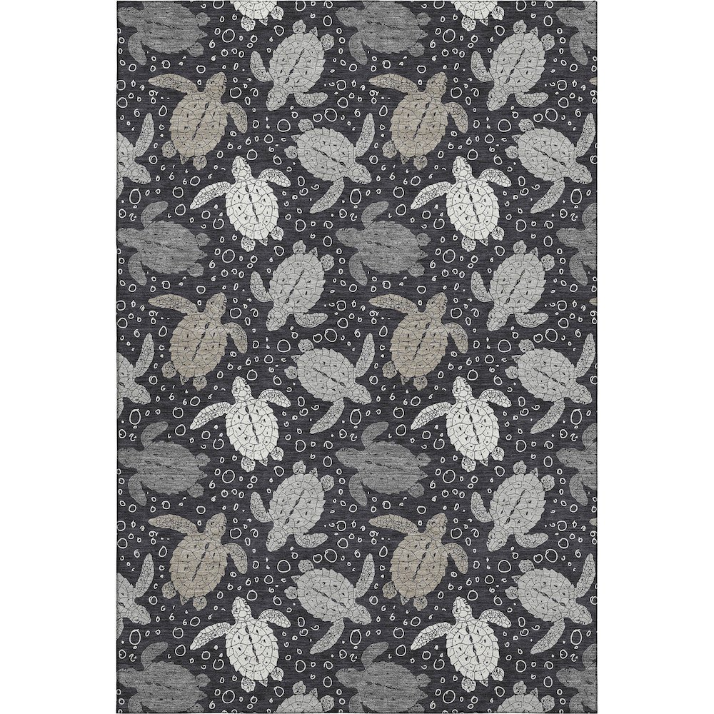 Premium Machine Washable Mayfield  Midnight 3' x 5' Rug. Picture 1