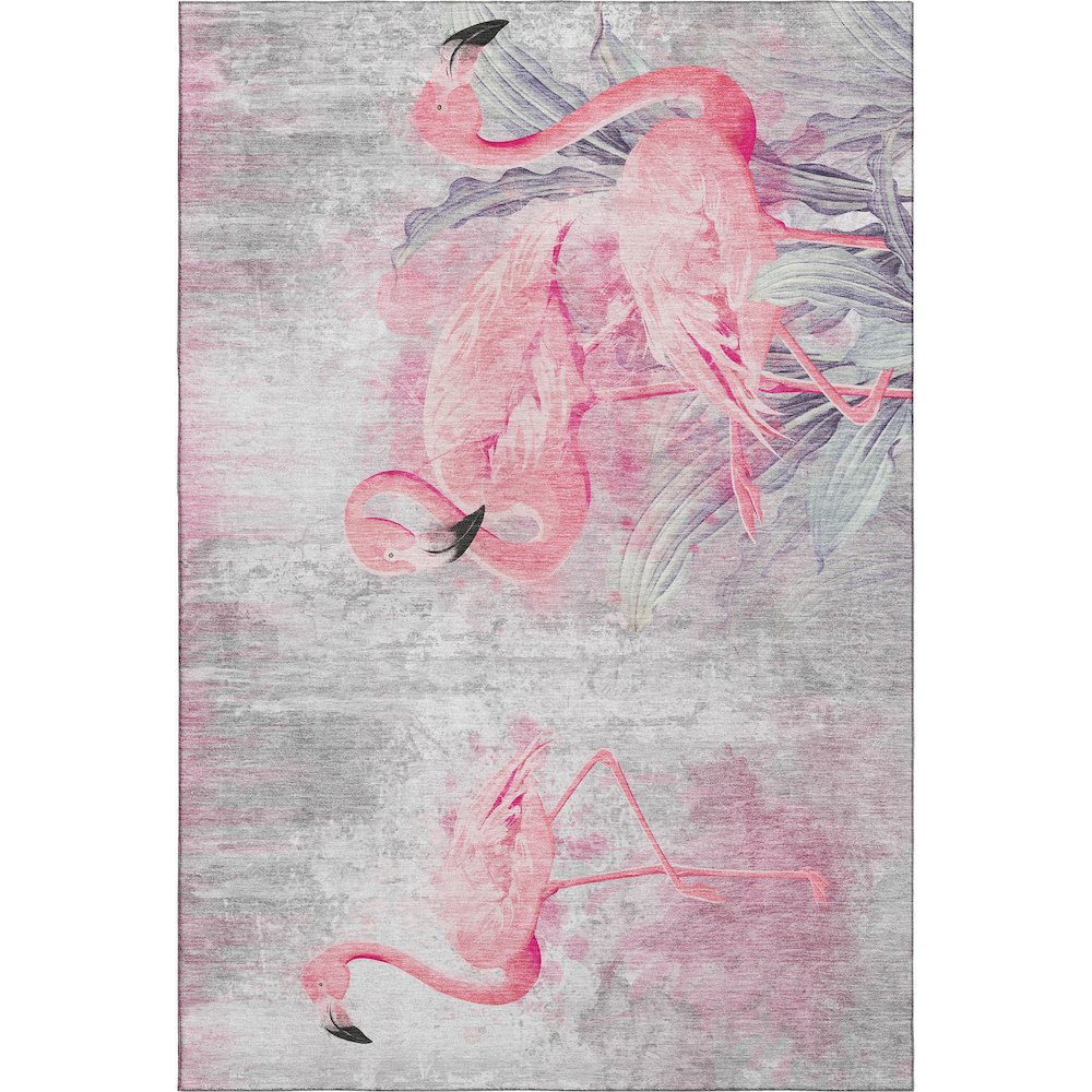 Premium Machine Washable Mayfield  Pink 3' x 5' Rug. Picture 1