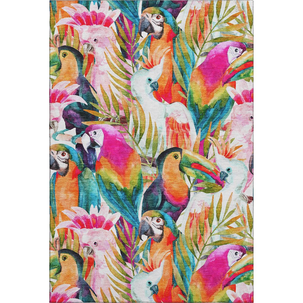 Premium Machine Washable Mayfield  Multi 3' x 5' Rug. Picture 1