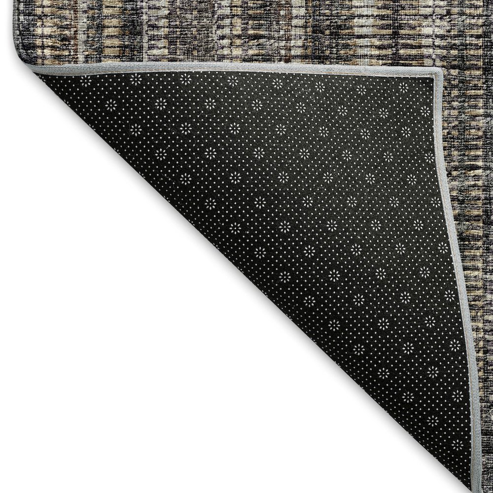 Premium Machine Washable Mayfield  Brown 2'3" x 7'6" Runner Rug. Picture 2