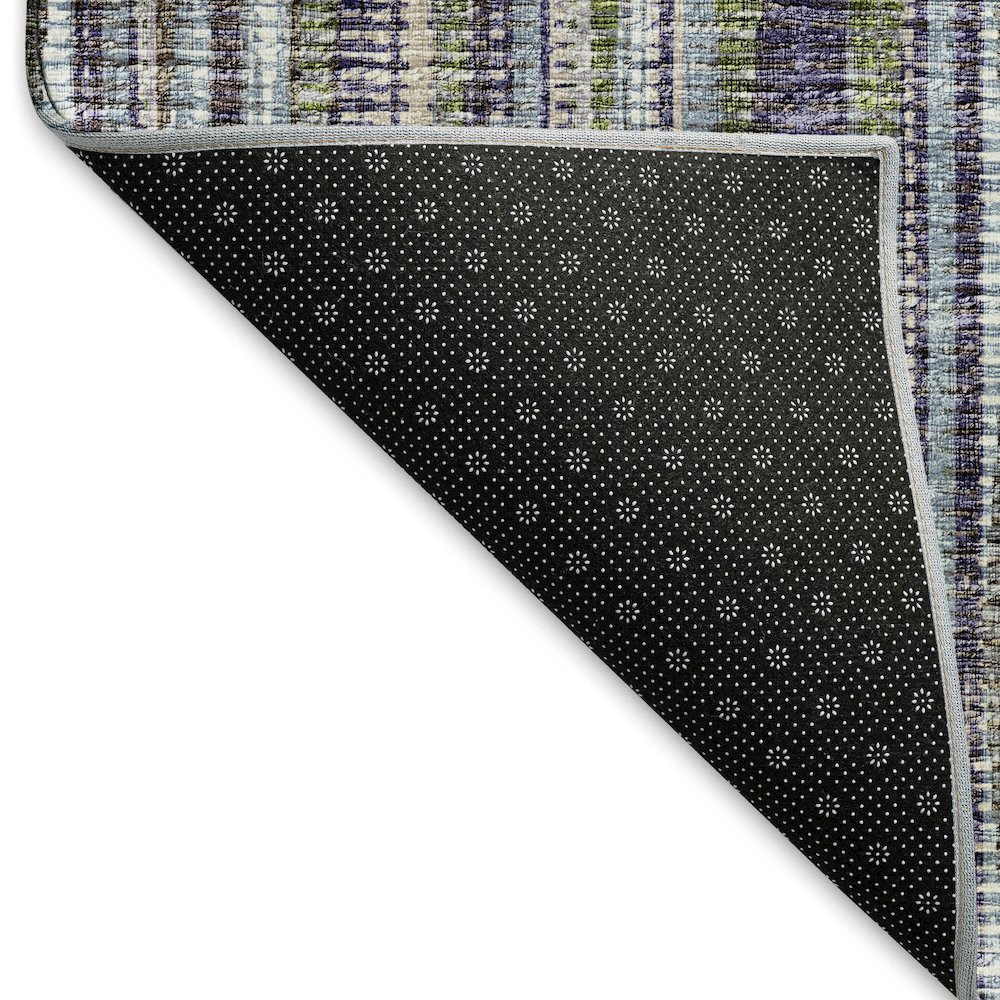 Premium Machine Washable Mayfield  Plum 2'3" x 7'6" Runner Rug. Picture 2