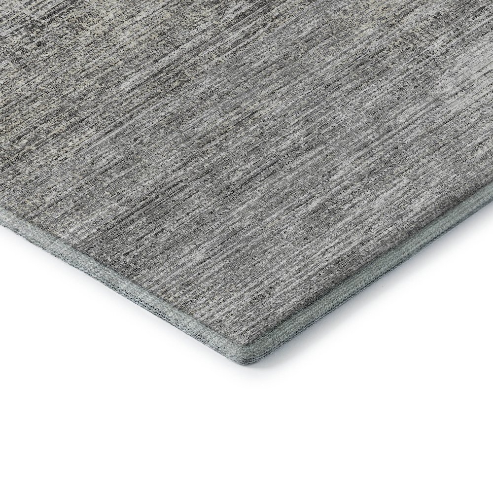 Premium Machine Washable Mayfield  Silver 2'3" x 7'6" Runner Rug. Picture 3