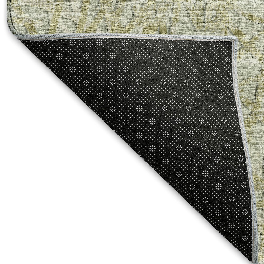 Premium Machine Washable Mayfield  Sage 2'3" x 7'6" Runner Rug. Picture 2