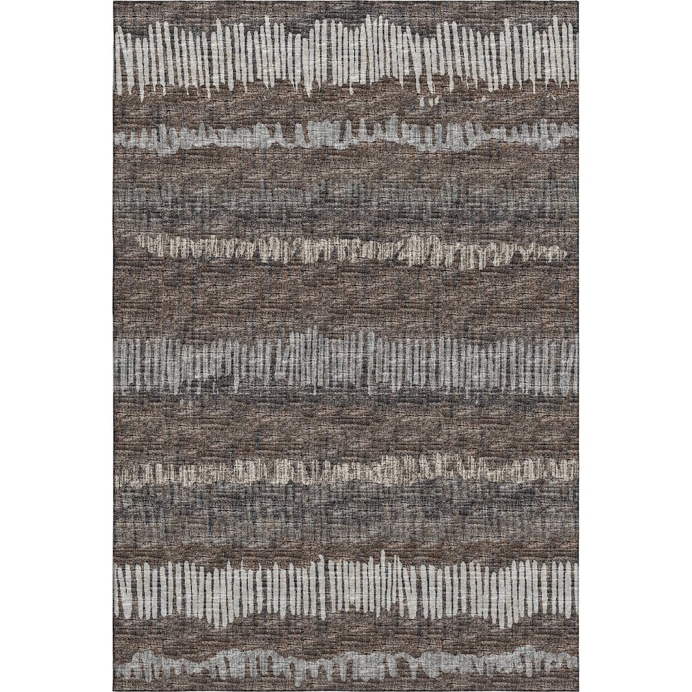 Premium Machine Washable Mayfield  Brown 3' x 5' Rug. Picture 1
