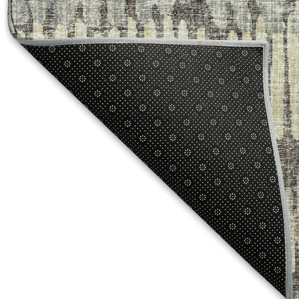 Premium Machine Washable Mayfield  Gray 2'3" x 7'6" Runner Rug. Picture 2