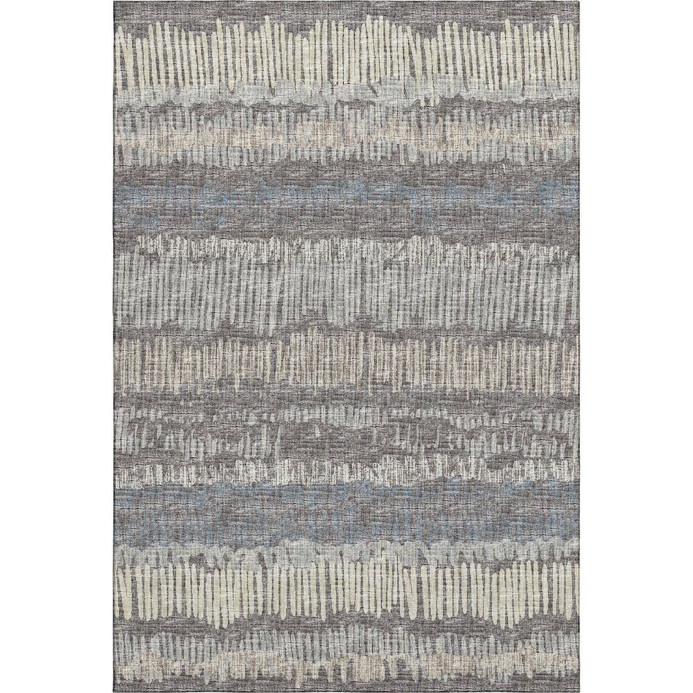 Premium Machine Washable Mayfield  Gray 3' x 5' Rug. Picture 1