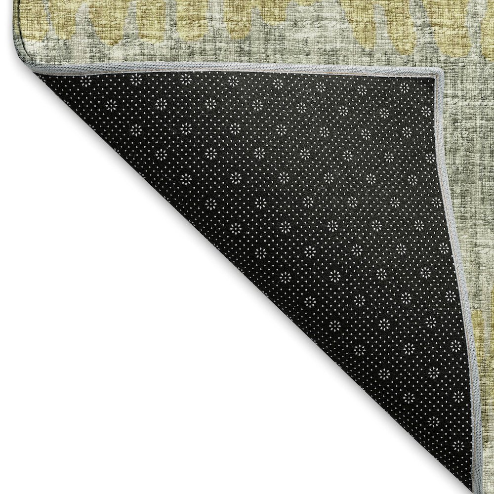 Premium Machine Washable Mayfield  Sage 2'3" x 7'6" Runner Rug. Picture 2