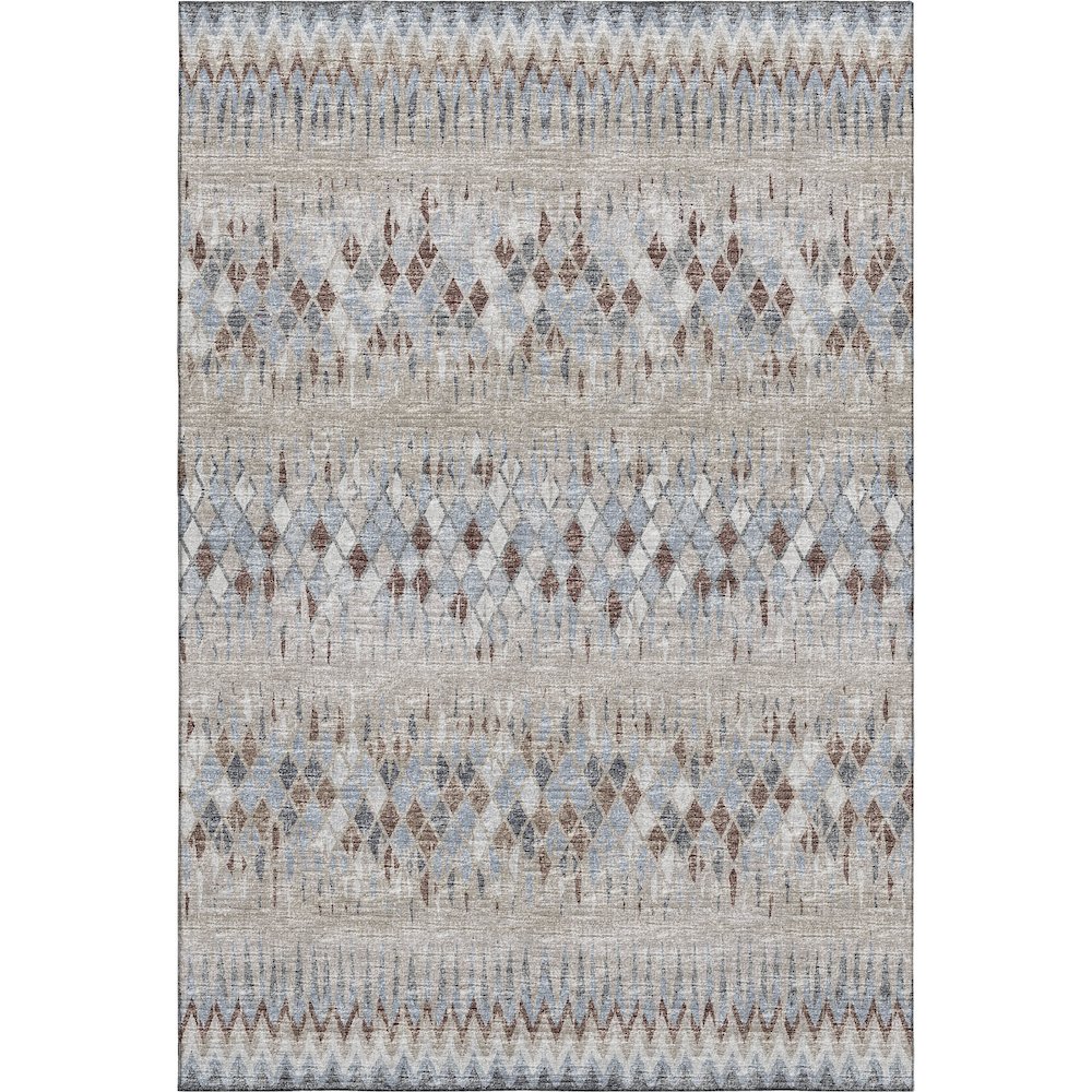 Premium Machine Washable Mayfield  Blue 3' x 5' Rug. Picture 1
