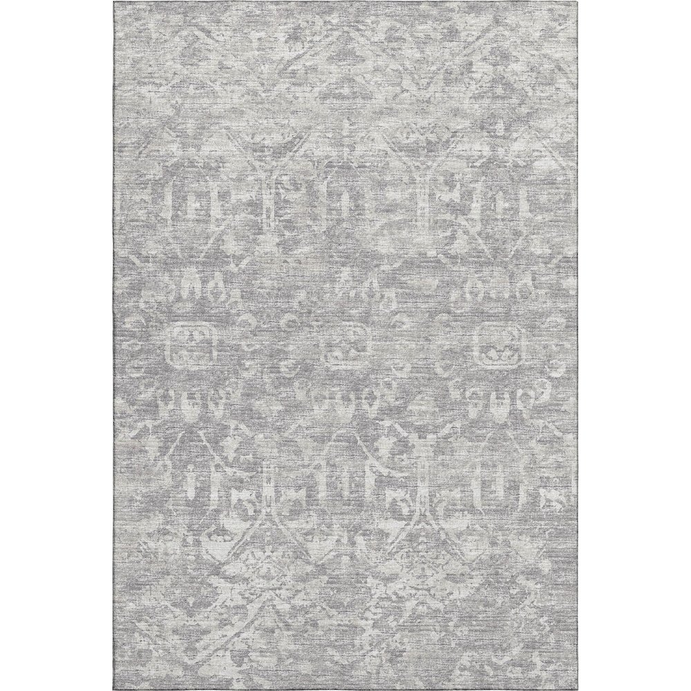 Premium Machine Washable Mayfield  Gray 3' x 5' Rug. Picture 1
