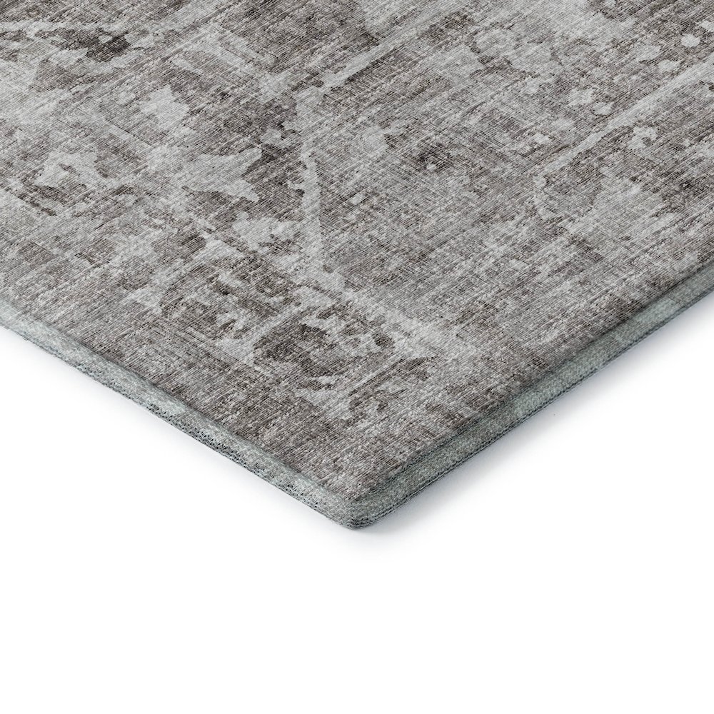 Premium Machine Washable Mayfield  Mocha 2'3" x 7'6" Runner Rug. Picture 3