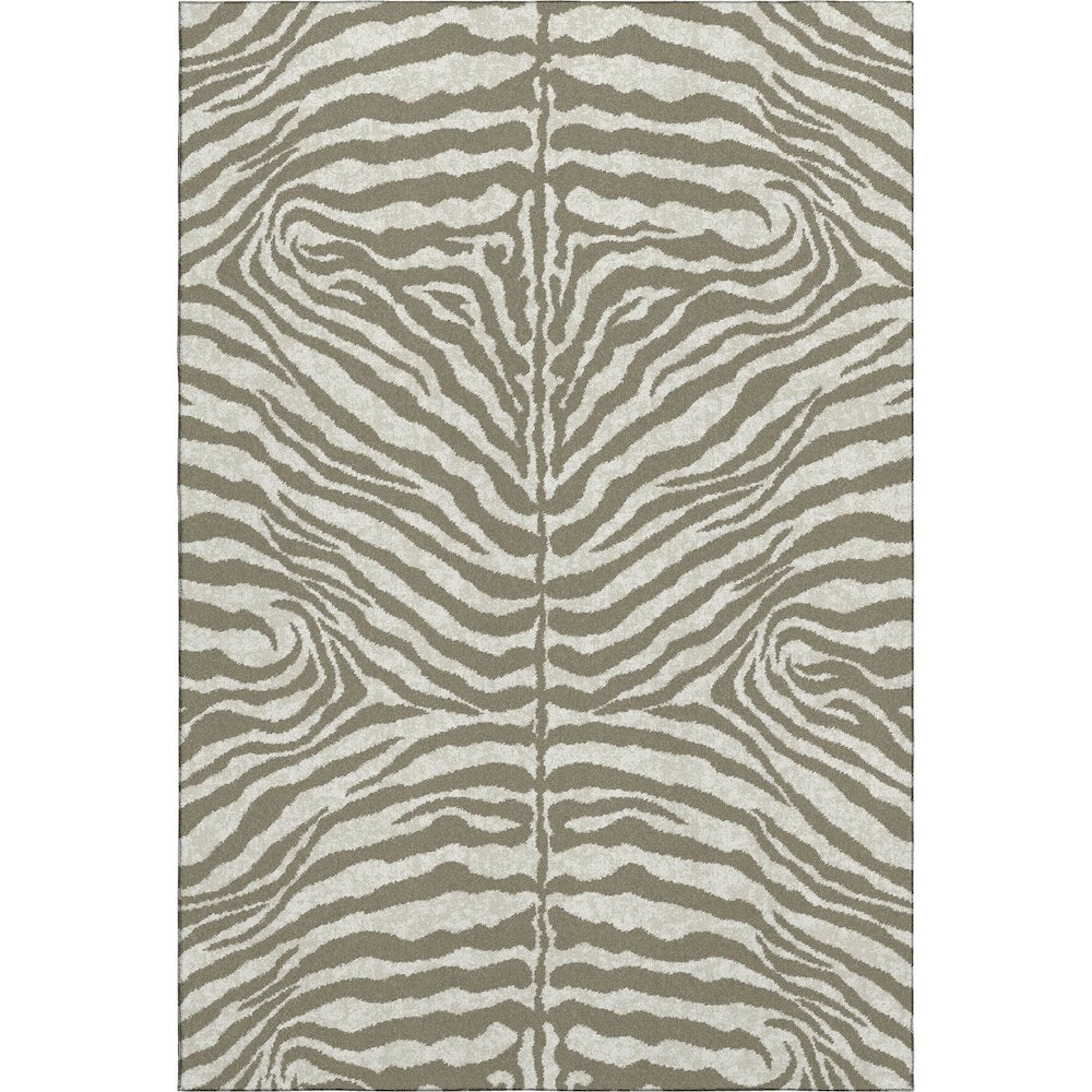 Premium Machine Washable Mayfield  Taupe 3' x 5' Rug. Picture 1