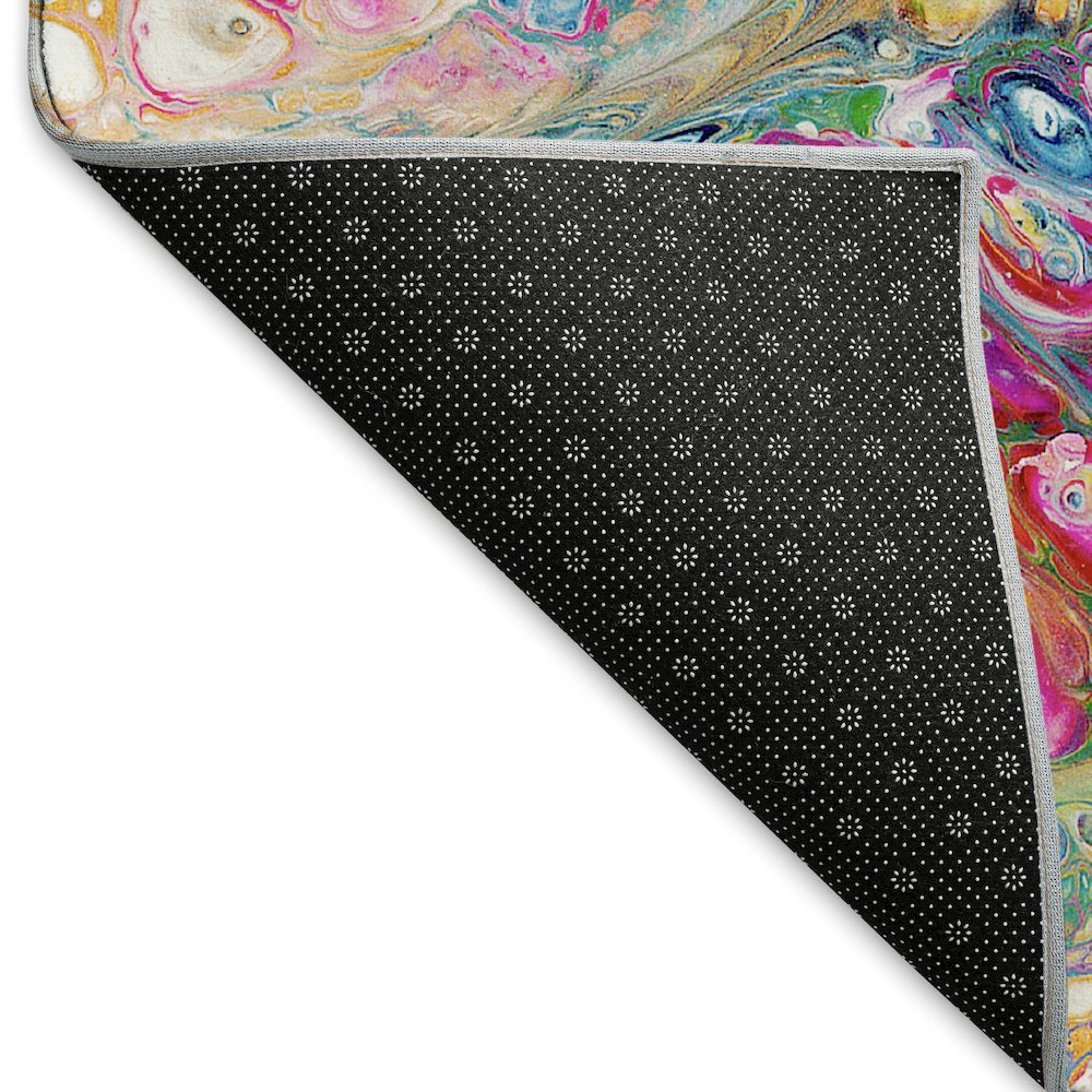 Premium Machine Washable Mayfield  Kaleidoscope 2'3" x 7'6" Runner Rug. Picture 2