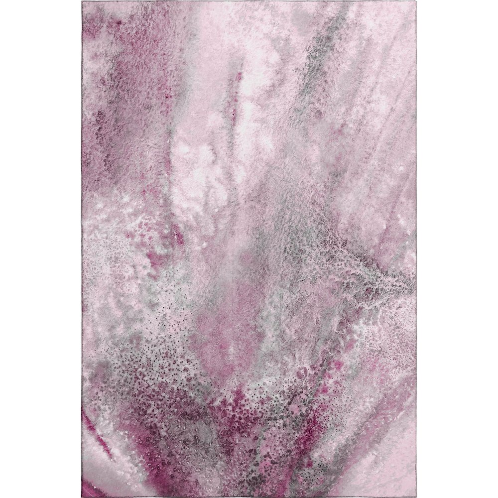 Premium Machine Washable Mayfield  Pink 3' x 5' Rug. Picture 1