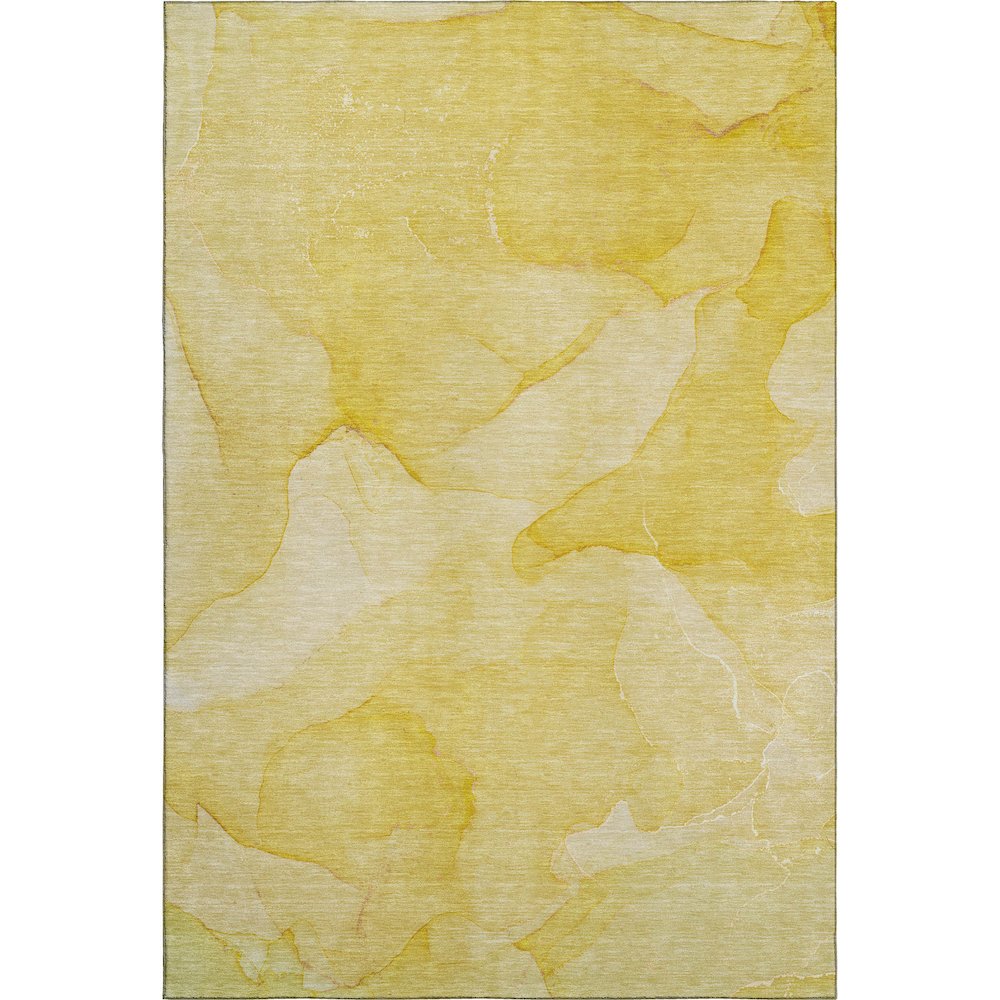 Premium Machine Washable Mayfield  Gold 3' x 5' Rug. Picture 1