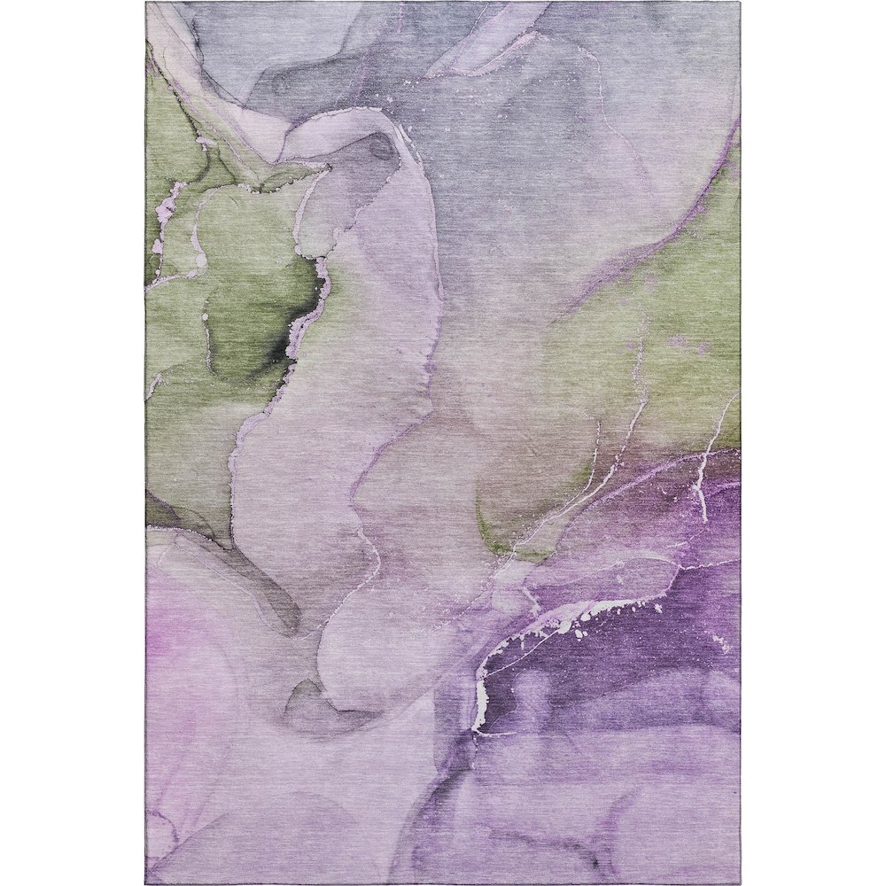 Premium Machine Washable Mayfield  Purple 3' x 5' Rug. Picture 1