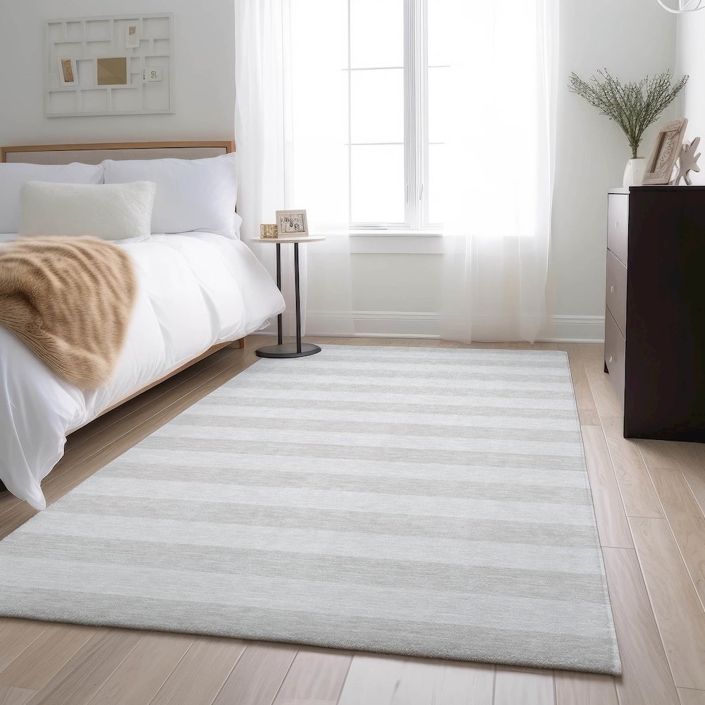 Premium Machine Washable Mayfield  Ivory 3' x 5' Rug. Picture 5