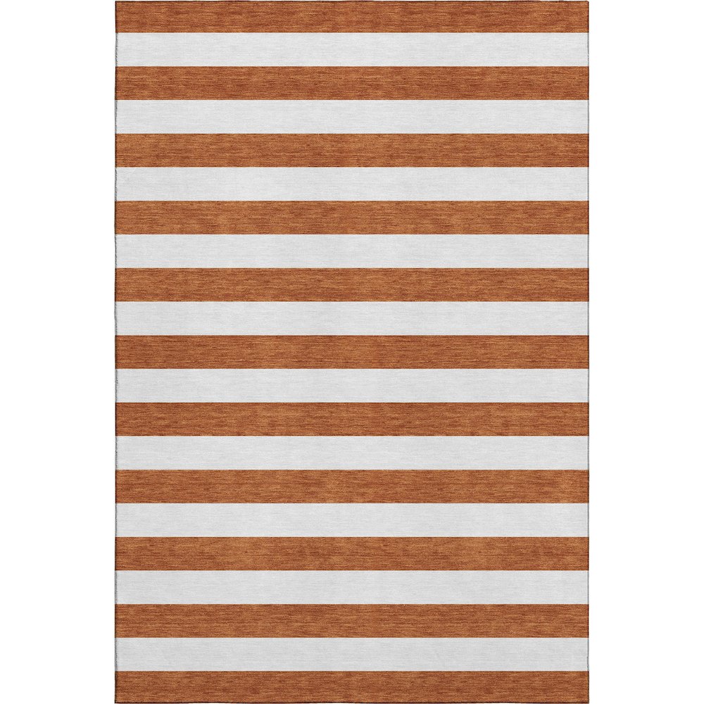 Premium Machine Washable Mayfield  Paprika 3' x 5' Rug. Picture 1